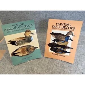 Set of 2 books on painting duck decoys by Anthony Hillman